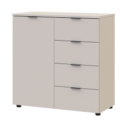 Chest of drawers Ron 1 1 facade 4 drawers Cashmere 80x38x81